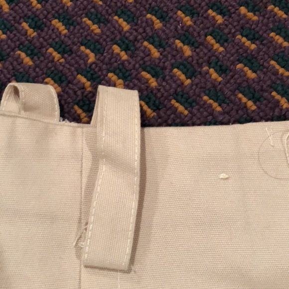 Vintage 1970’s Button Front‎ pleated Mini Skirt Khaki Beige with belt loops - Picture 3 of 16